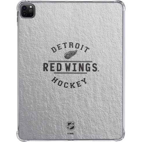 NHL Detroit Red Wings Black Text iPad Pro 11in (2024) Clear Case